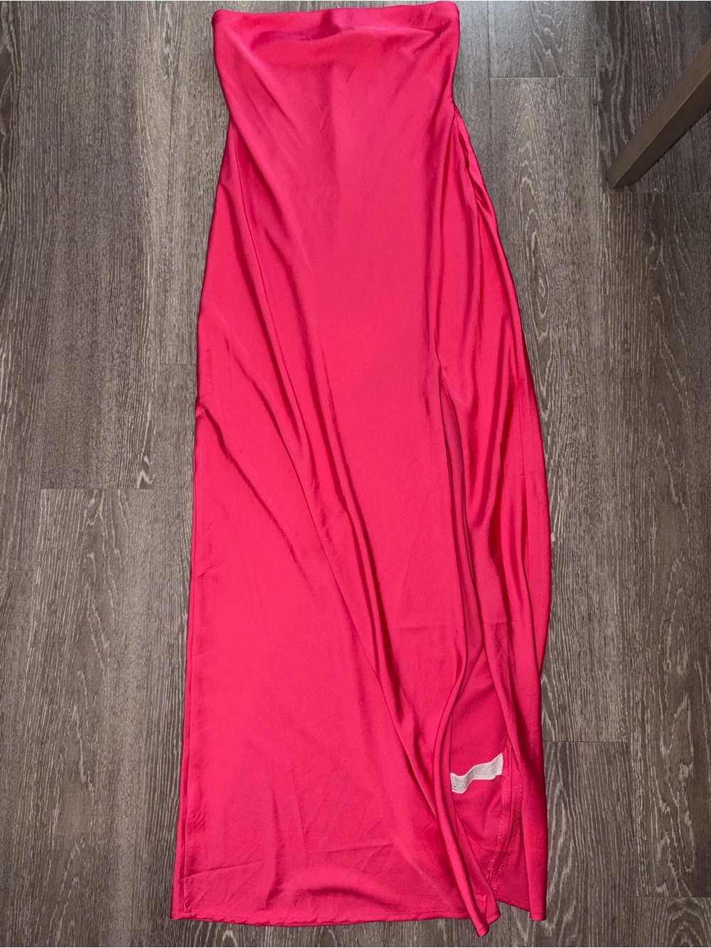 Forever 21 Strapless Pink Maxi Dress